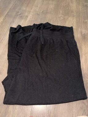 Black Drawstring Lounge Pants 3X